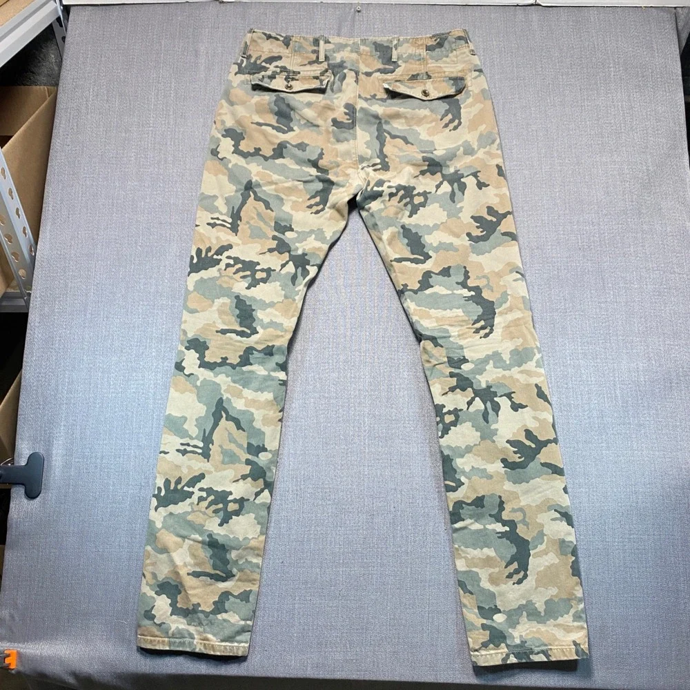 Levis Mens Camo Chino Pants Slim Fit Desert Camouflage 32x34